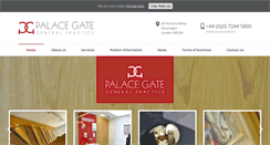 Desktop Screenshot of palacegatepractice.com